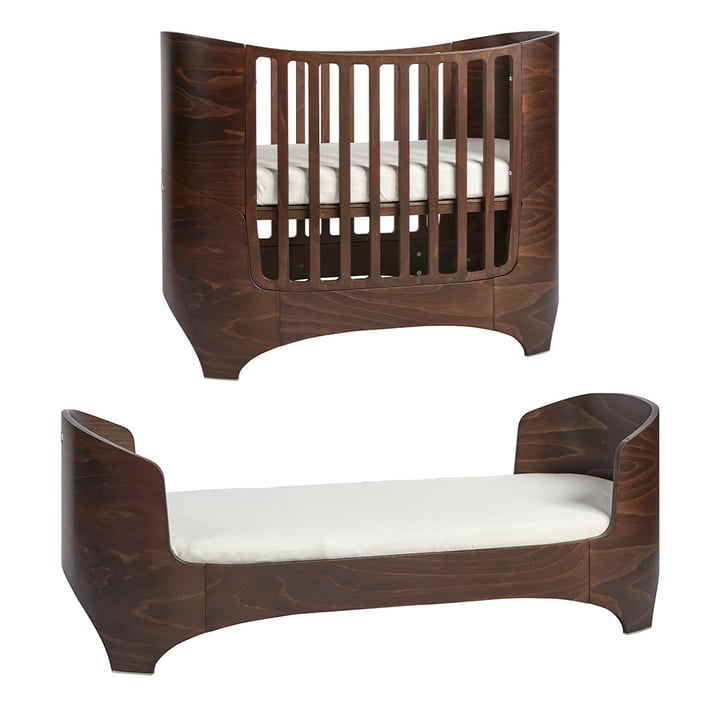 Leander - Classic Baby & Junior seng, 0 - 7 år, 120 - 150 x 70 cm, valnød