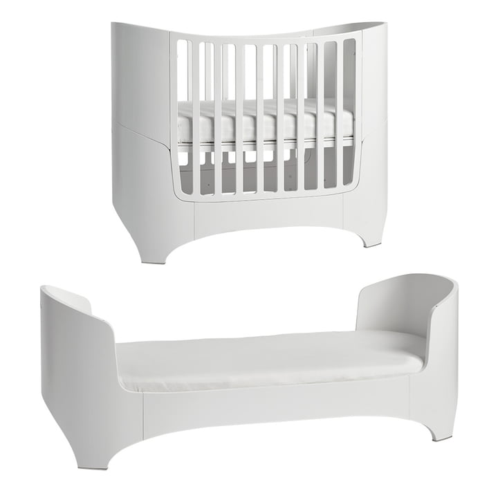 Leander - Classic Baby & Junior seng, 0 - 7 år, 120 - 150 x 70 cm, hvid