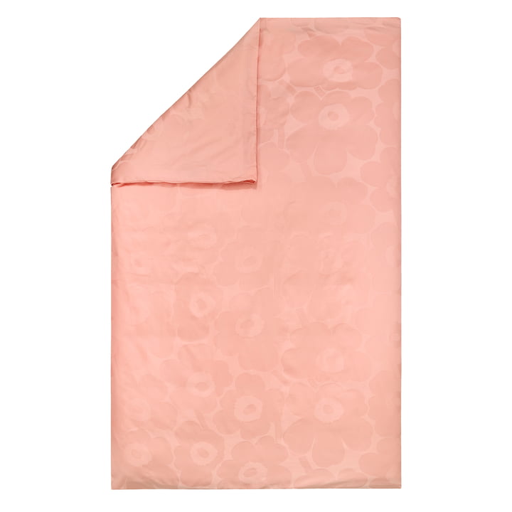 Unikko dynebetræk, 140 x 200 cm, pink/pudder fra Marimekko