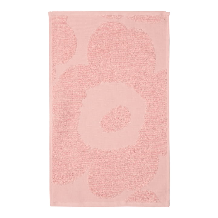 Unikko gæstehåndklæde, 30 x 50 cm, pink/pudder fra Marimekko