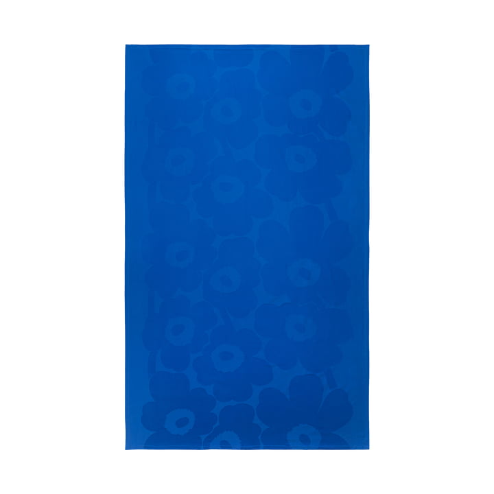 Unikko dug, 140 x 250 cm, mørkeblå/blå fra Marimekko