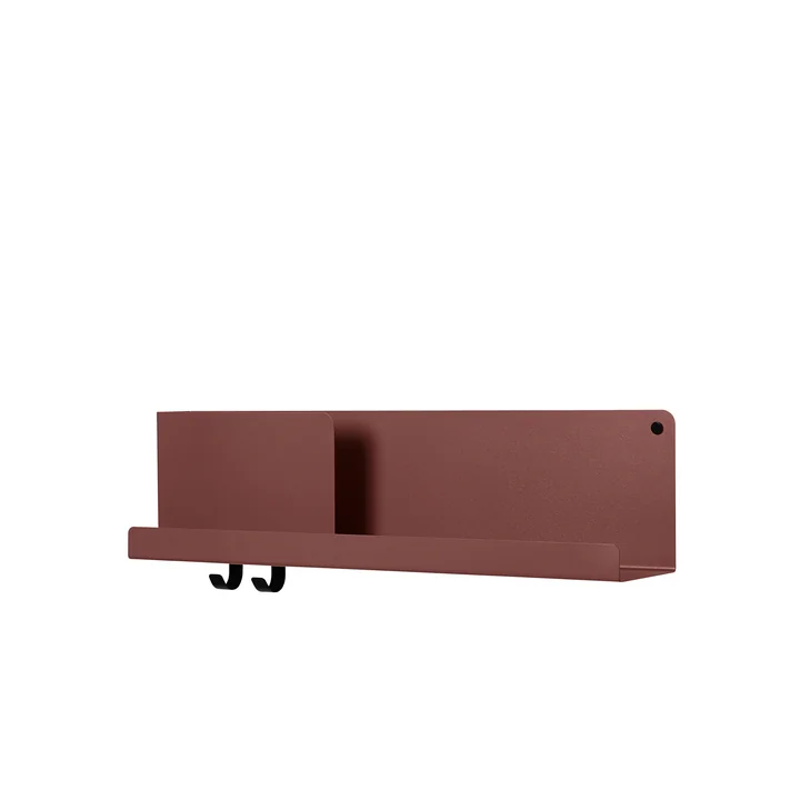 Muuto - Sammenfoldede hylder 63 x 16,5 cm, dyb rød