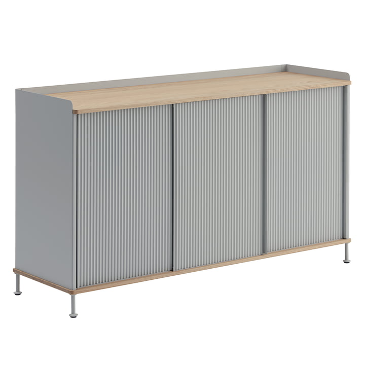 Muuto - Enfold Sideboard, 148 x 45 cm, eg/grå