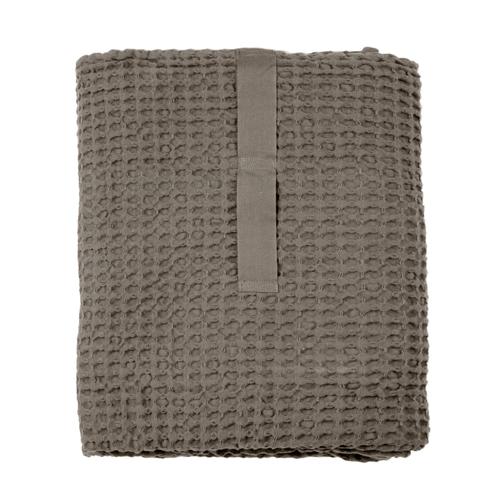 Big Waffle badehåndklæde & tæppe, 100 x 150 cm, ler fra The Organic Company