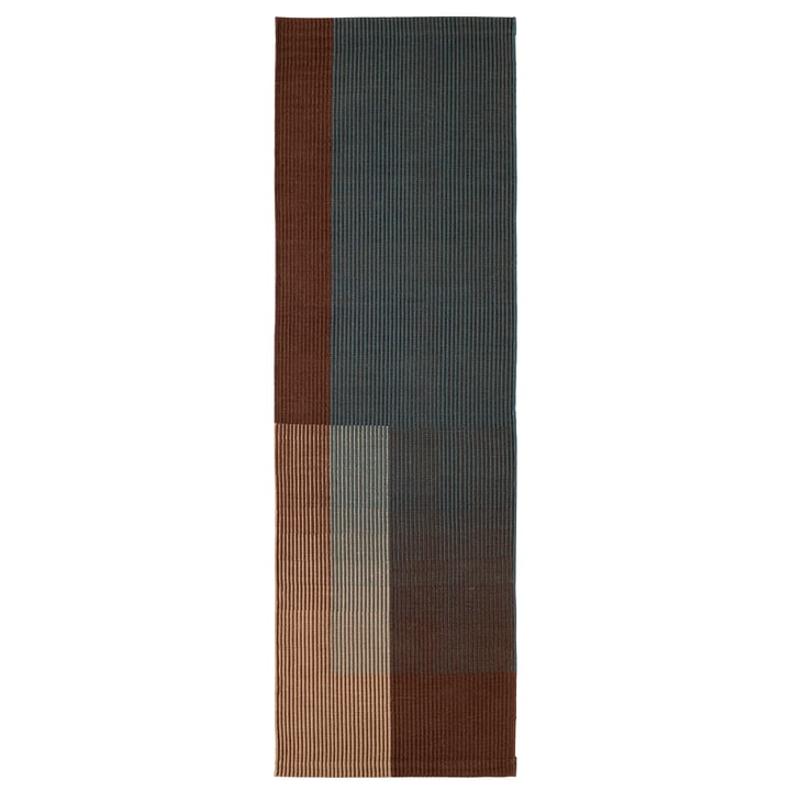 Haze 5 tæppeløber, 80 x 240 cm, blå/brun fra Nanimarquina