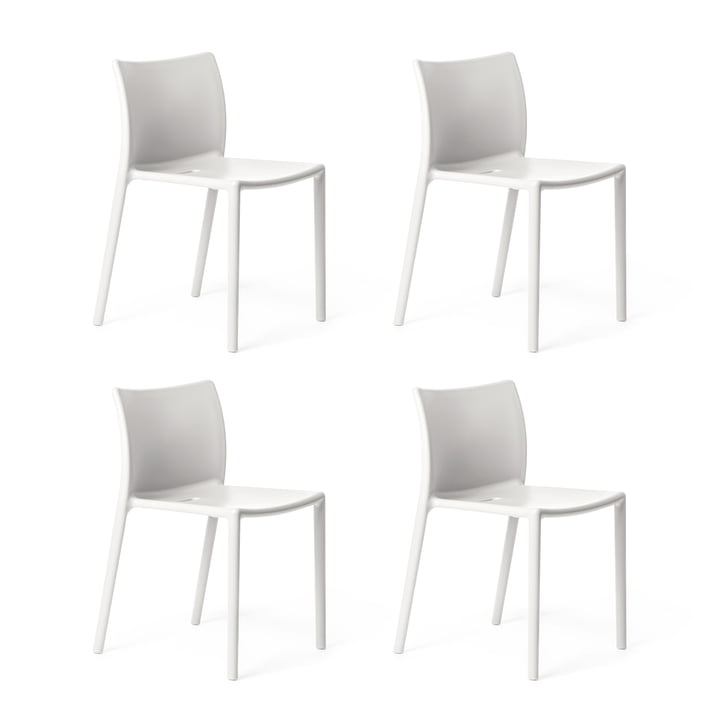 Magis - Air Ch air udendørs stol, mat hvid (sæt med 4)