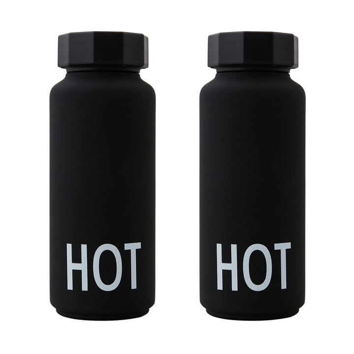 Design Letters - AJ Termoflaske Hot & Cold 0,5 l, Hot /sort + AJ Termoflaske Hot & Cold 0,5 l, Hot /sort GRATIS
