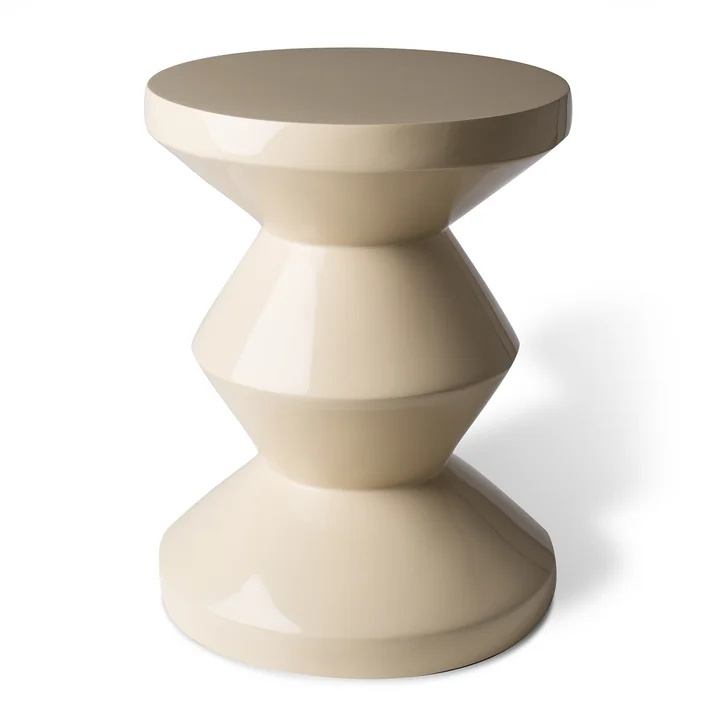 Zig Zag skammel, beige fra Pols Potten
