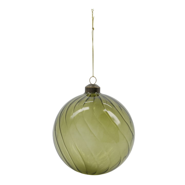 Fluted Ornament fra House Doctor i den grønne finish