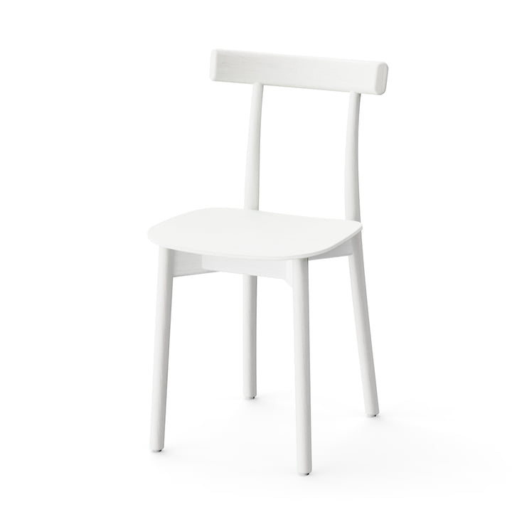 Skinny Wooden Chair i hvid finish (RAL 9003)