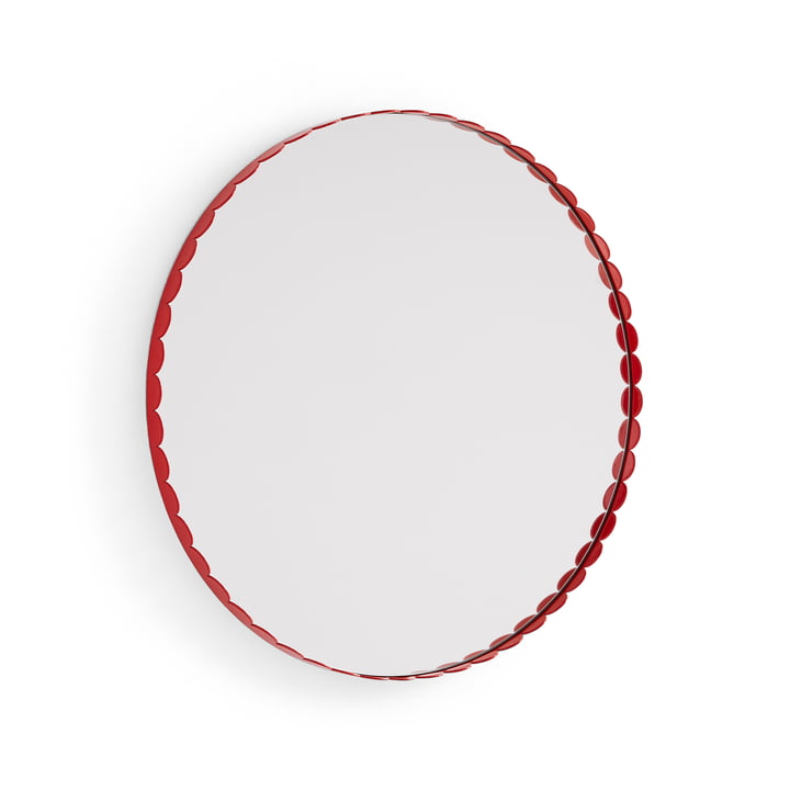 Arcs spejl, rundt, rødt af HAY