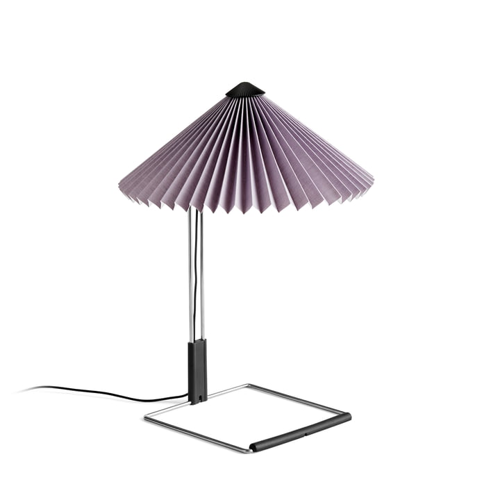 Matin LED bordlampe S, lavendel/spejl fra HAY