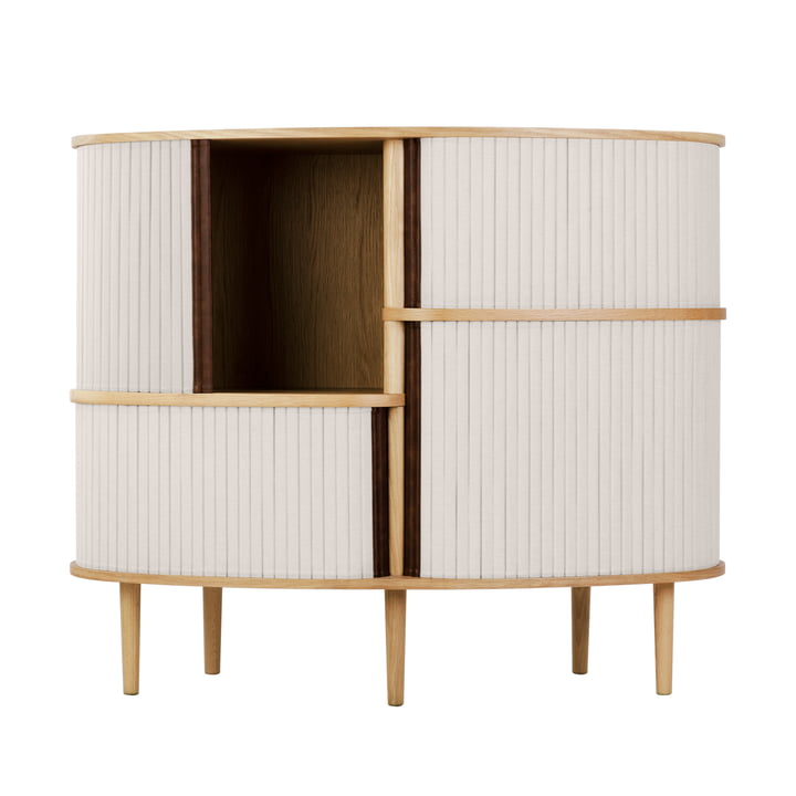 Audacious Highboard kommode fra Umage i udgaven af naturlig eg/hvid sand