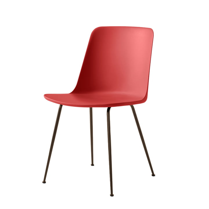 Rely Chair HW6, vermilion / sort stel fra & Tradition