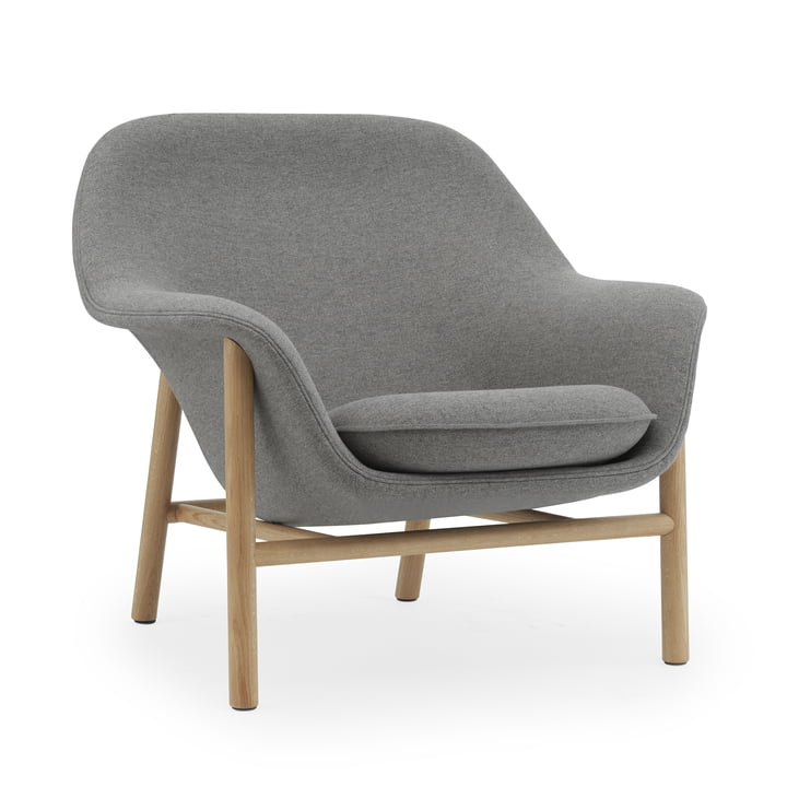 Drape Lounge Chair, lav, eg, Main Line Flax 26 af Normann Copenhagen