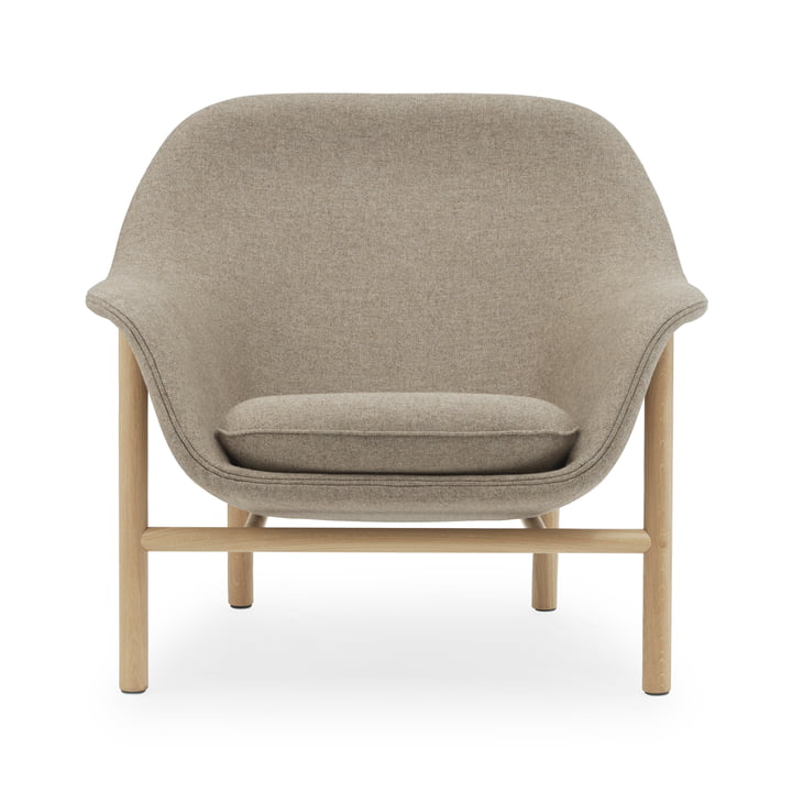 Drape Lounge Chair, lav, eg, Main Line Flax 23 af Normann Copenhagen