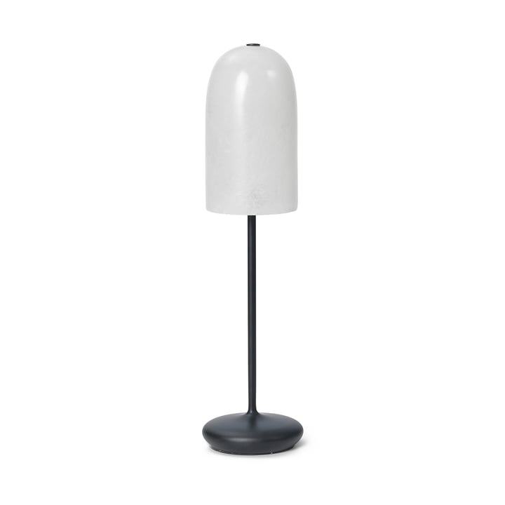 ferm Living - Gry LED batteri bordlampe, sort / gennemskinnelig