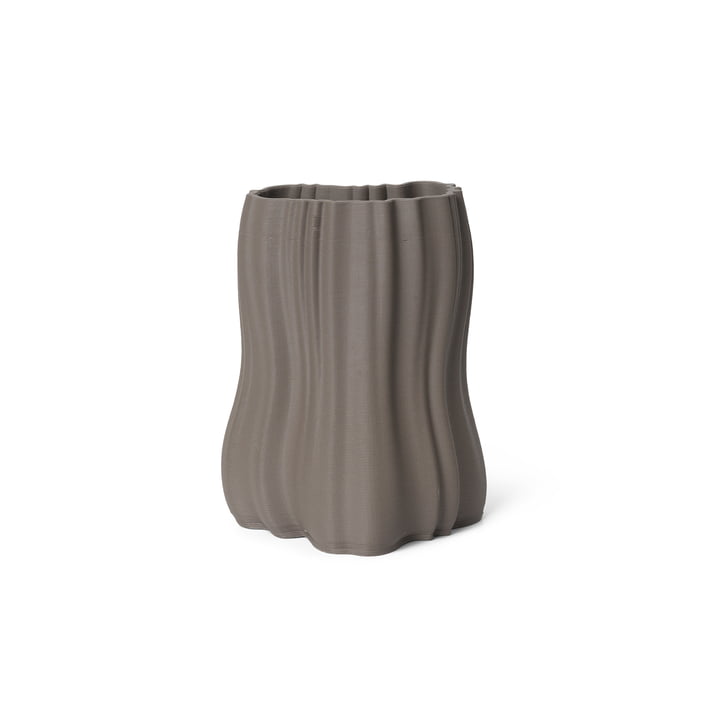 Moire vase, H 20 cm, antracit fra ferm Living