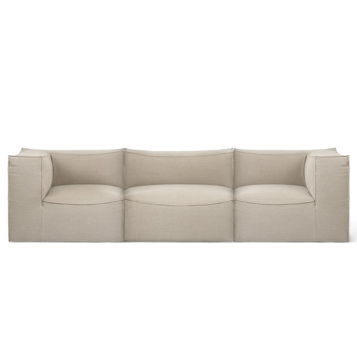 ferm Living - Catena Modular 3-personers sofa, natur (Rich Linen)