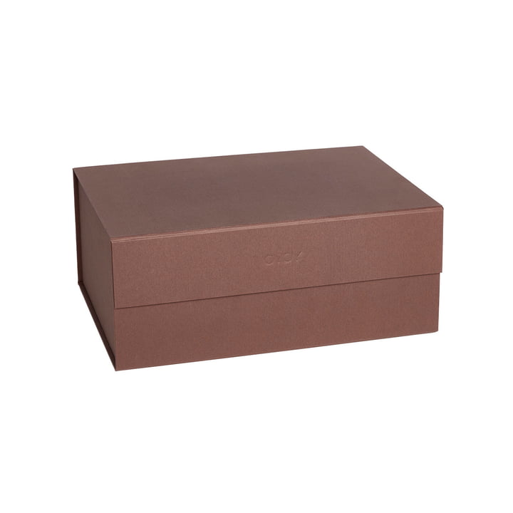 OYOY - Hako opbevaringsboks, 33 x 25 cm, mørk karamel