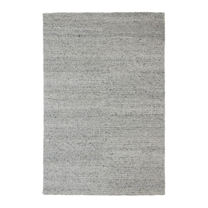 Nuuck - Fletta tæppe, 200x300 cm, grå/hvid
