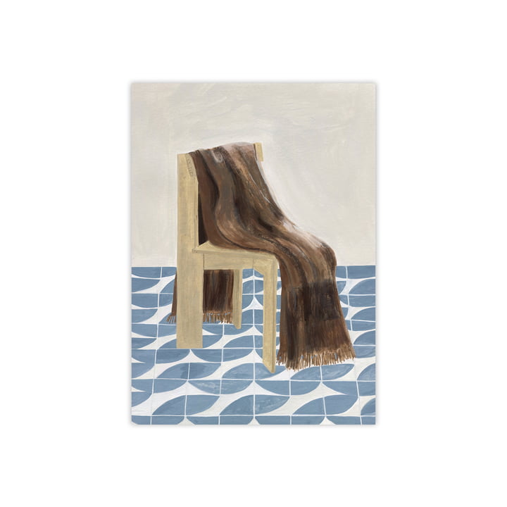 Chair with Blanket af Isabelle Vandeplassche for The Poster Club