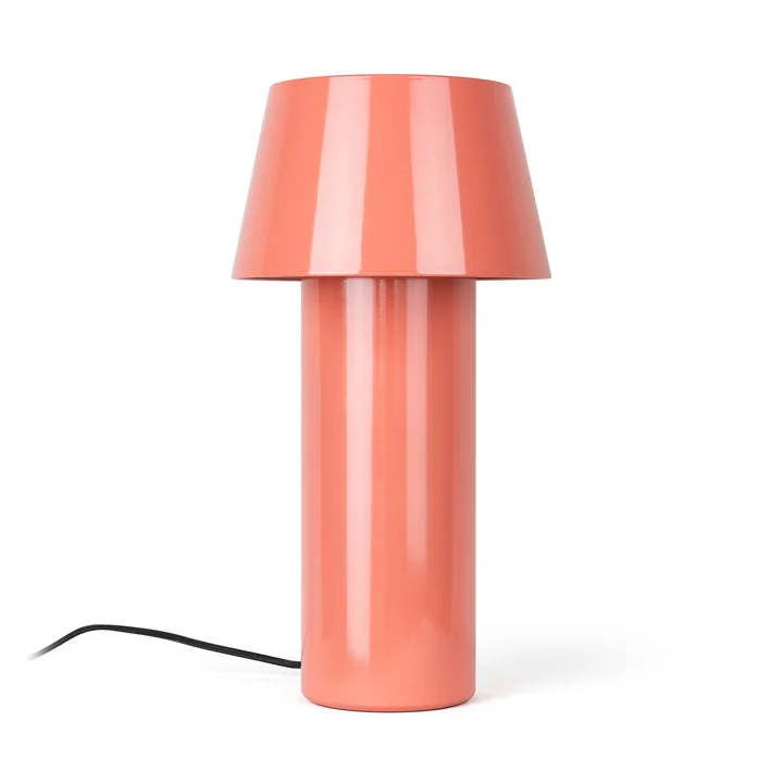 HANA - BLL bordlampe, højglanslakeret lys tomat