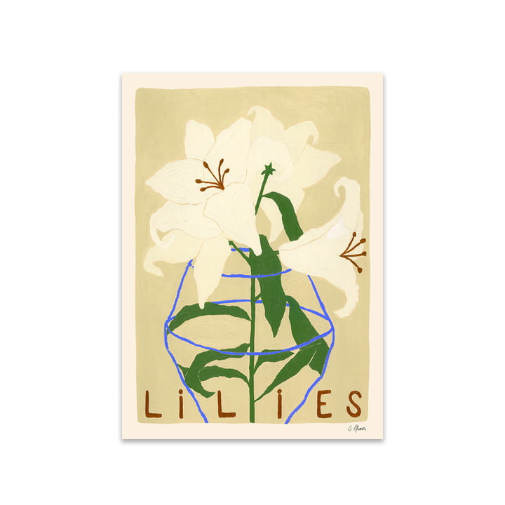 Lilies af Carla Llanos for The Poster Club