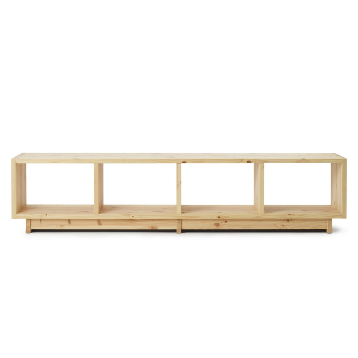 Plank reol, lav, fyrretræ af Normann Copenhagen