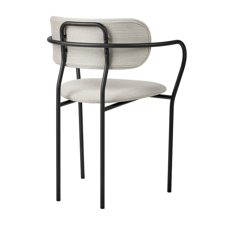 Gubi - Coco Dining lænestol fuldpolstret, mat sort / Eero Special (106)