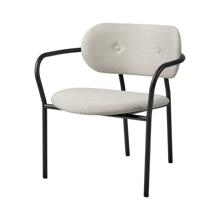 Gubi - Coco Lounge Chair fuldpolstret, mat sort / Eero Special (106)