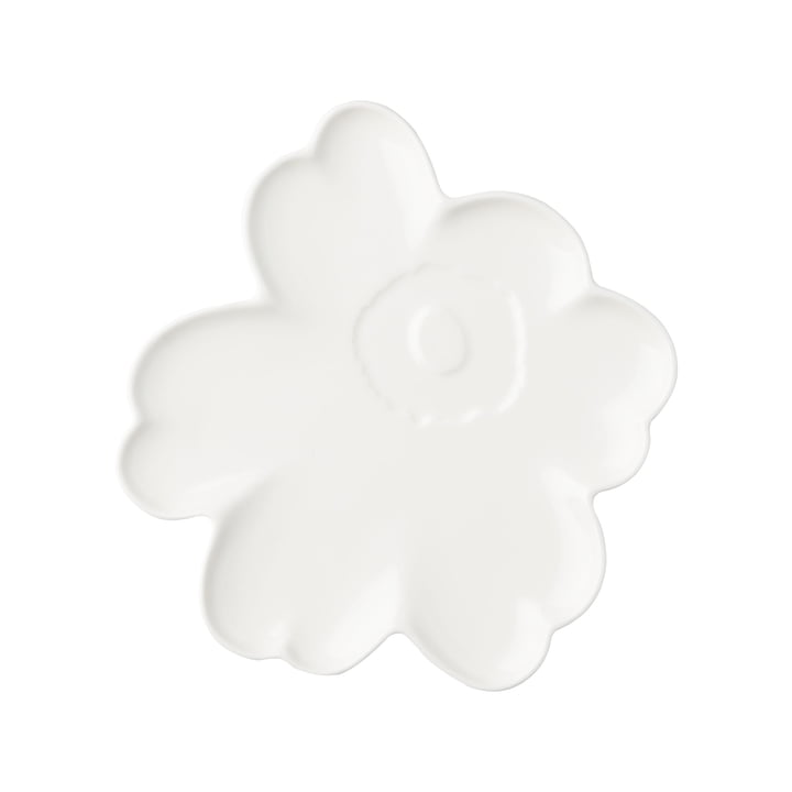 Oiva Unikko tallerken, Ø 20 cm, hvid fra Marimekko