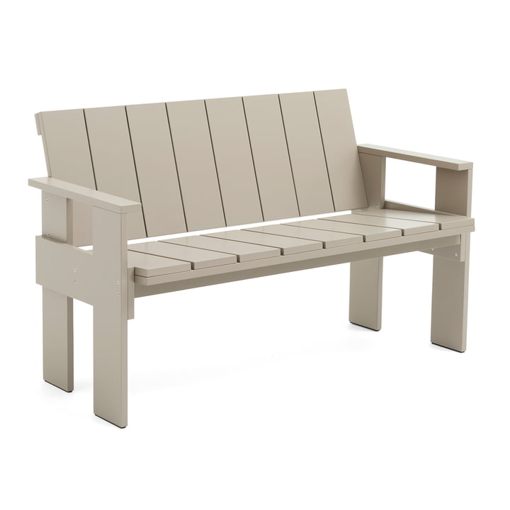 Crate Dining Bench, london fog fra Hay