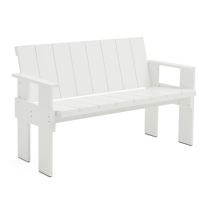 Crate Dining Bench, hvid fra Hay