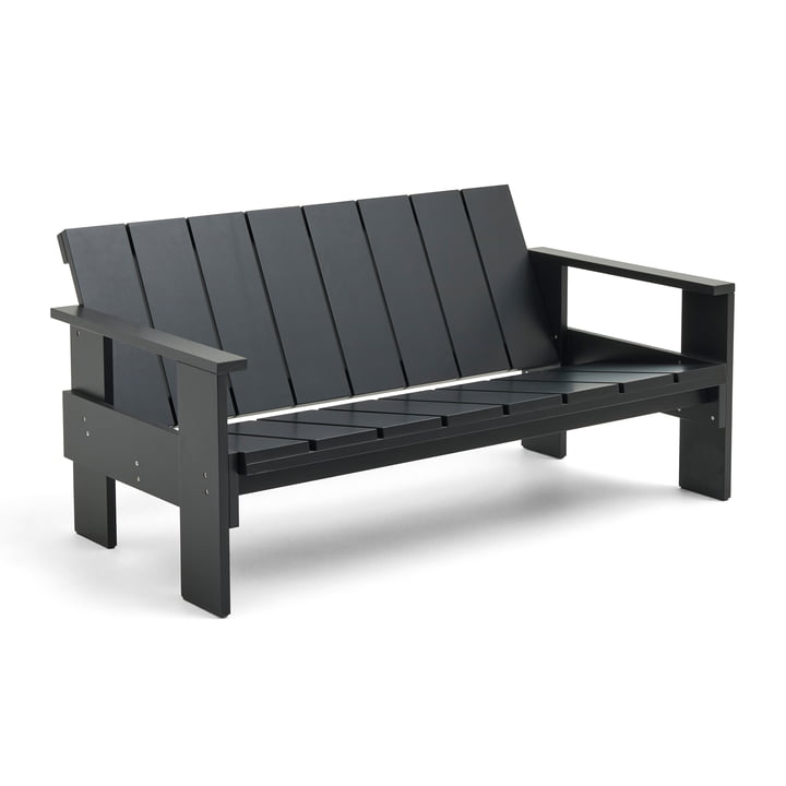 Crate Lounge Sofa, sort fra Hay