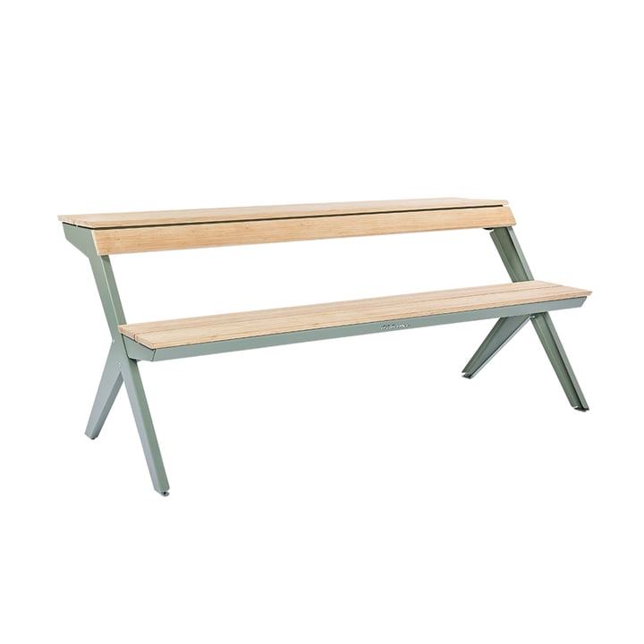 Tablebench udendørs, cementgrå fra Weltevree