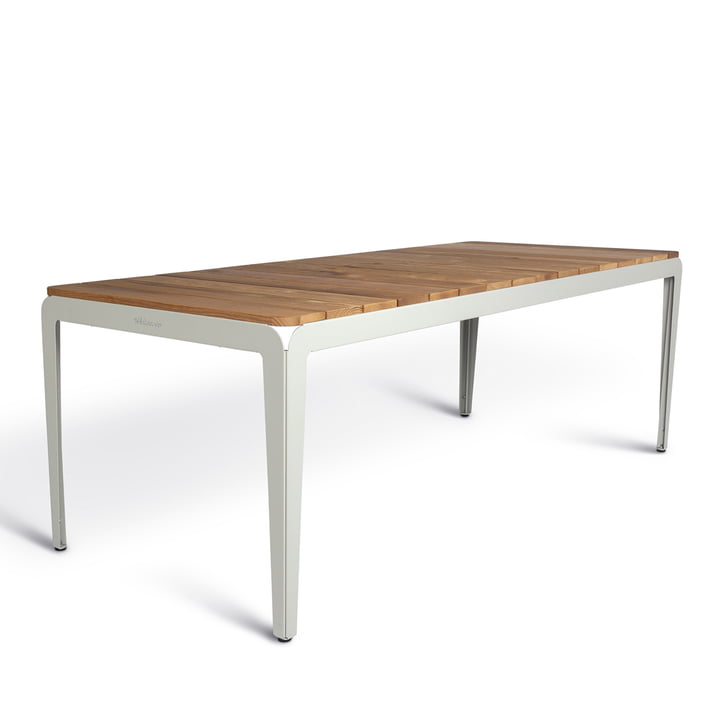 Bended Table Wood udendørs, 220 cm, agatgrå fra Weltevree
