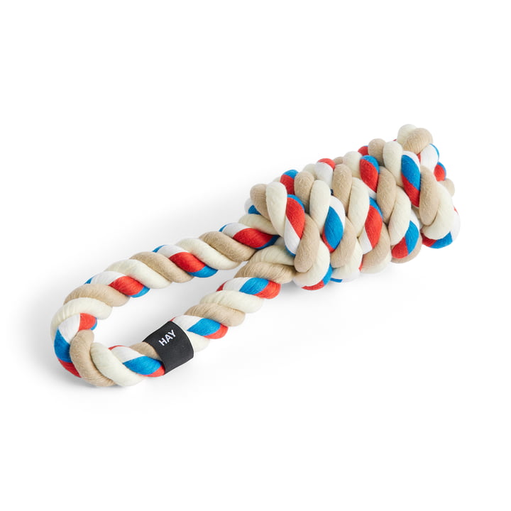 Dogs Rope toy, rød / turkis / off-white fra Hay