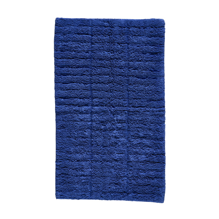 Tiles bademåtte, 80 x 50 cm, indigo blå fra Zone Denmark