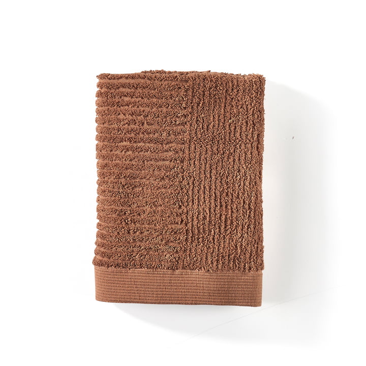 Classic gæstehåndklæde, 50 x 70 cm, terracotta fra Zone Denmark