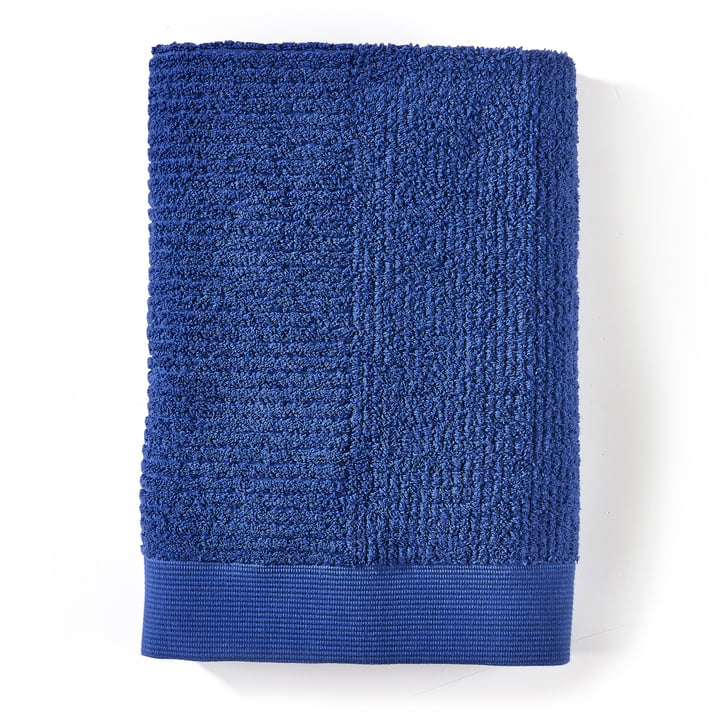 Classic badehåndklæde, 70 x 140 cm, indigo blå fra Zone Denmark