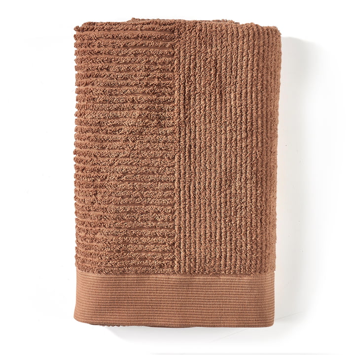 Classic badehåndklæde, 70 x 140 cm, terracotta fra Zone Denmark