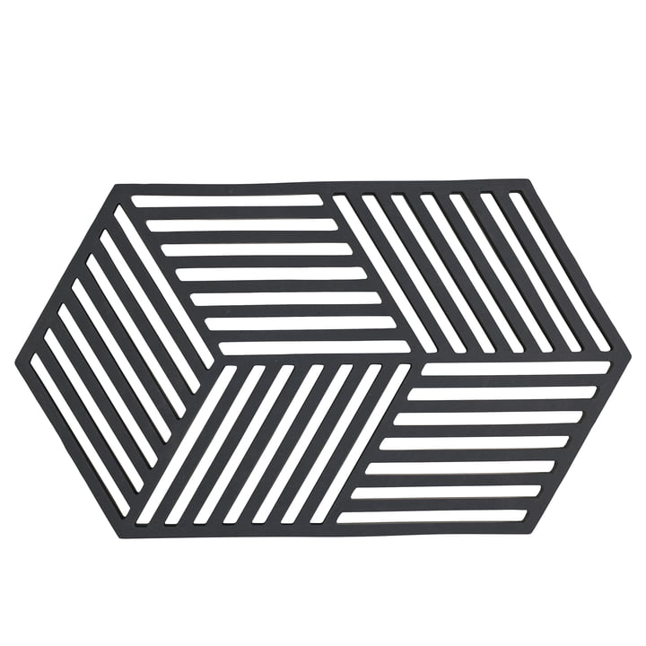 Zone Denmark - Hexagon coaster, sort