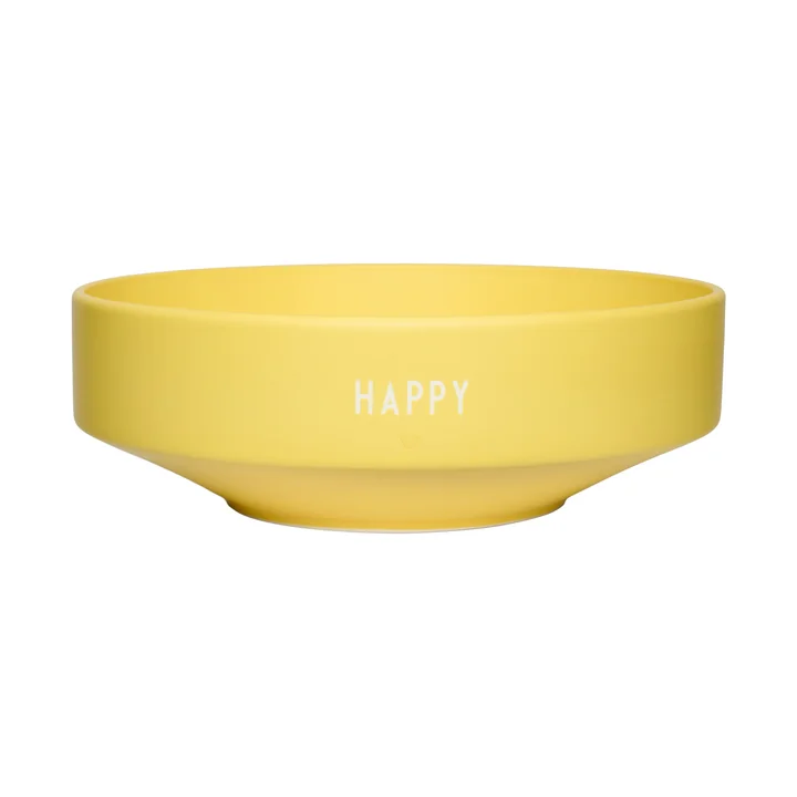 Favourite, stor, Ø 22 x H 7,5 cm, Glad/gul fra Design Letters
