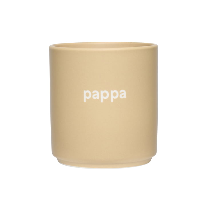AJ Favourite porcelæn krus, pappa / beige fra Design Letters