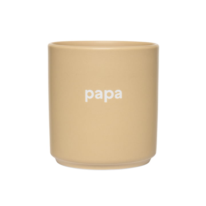 AJ Favourite porcelænskrus, papa/beige fra Design Letters