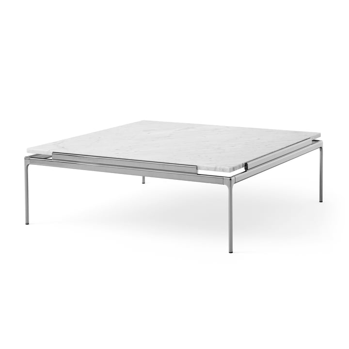 Sett Coffee Table LN13, Bianco Carrara / mørk krom fra & Tradition