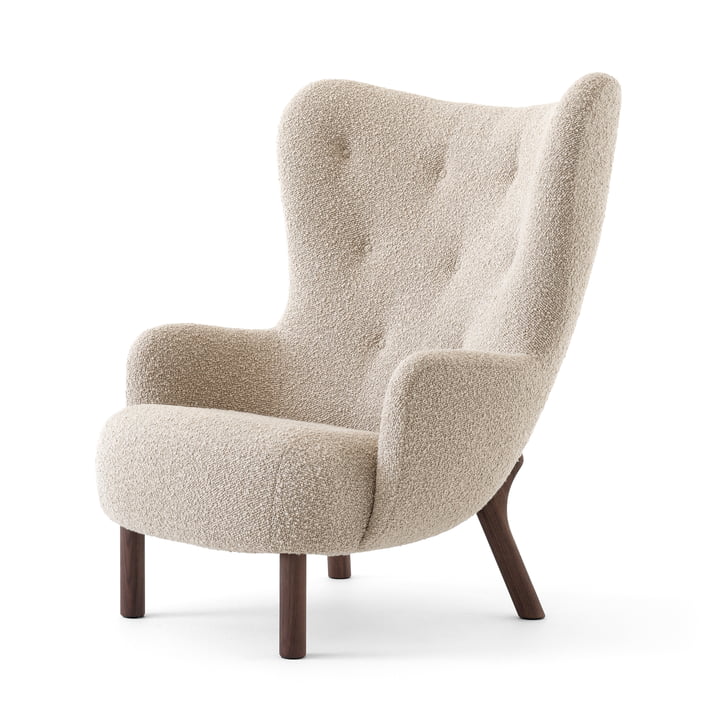 Petra Lounge Chair VB3, Høj ryg, olieret valnød / Karakorum 003 by & Tradition