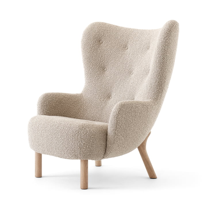 Petra Lounge Chair VB3, høj ryg, olieret eg / Karakorum 003 by & Tradition
