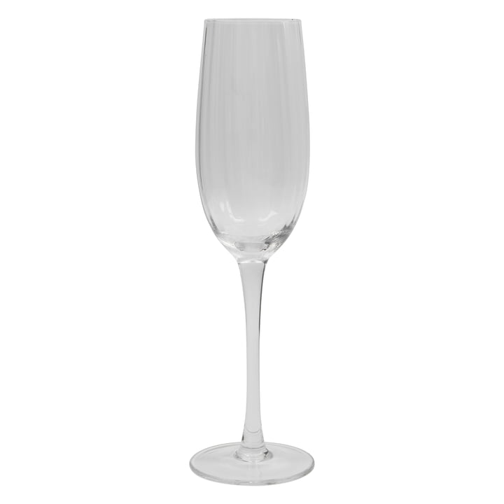 House Doctor - Rill champagneglas, klart